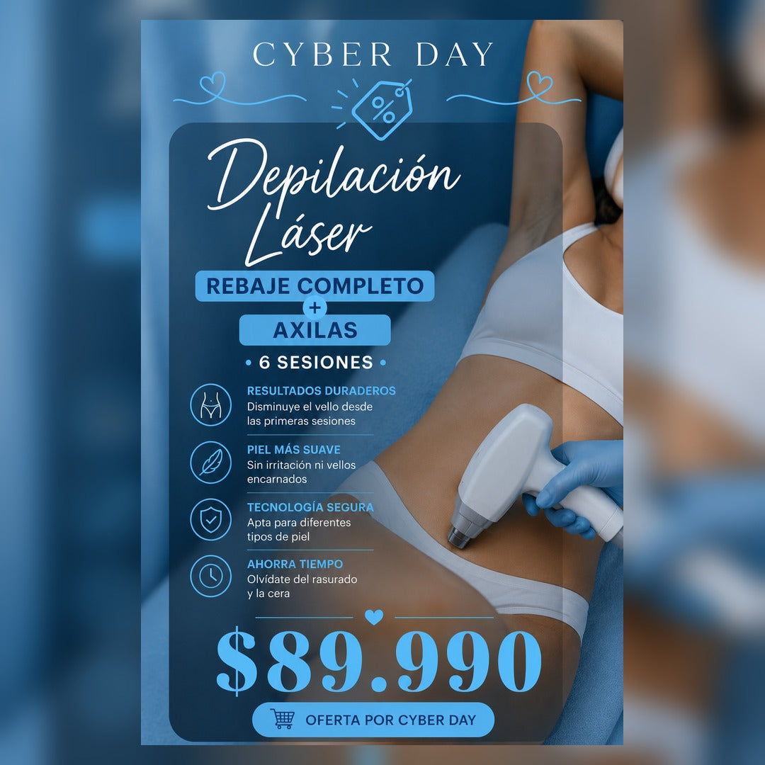 Depilación Láser - Axilas + Rebaje - Oferta Cyber Day