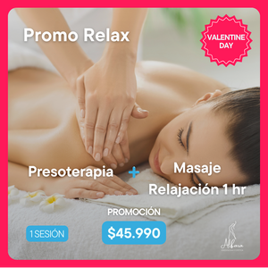 Promo Relax - Presoterapia Piernas + Masaje de Relajación 1 hr (1 Sesión)