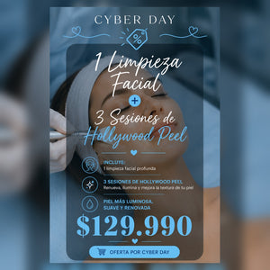 Limpieza Facial + 3xHollywood Peel - Oferta Cyber Day