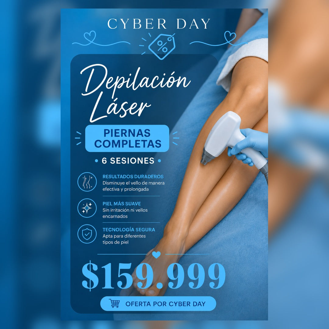 Depilación Láser - Piernas Completas - Oferta Cyber Day
