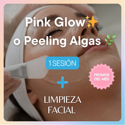 Promoción Peeling de Algas o Pink Flow + Limpieza Facial Profunda Gold