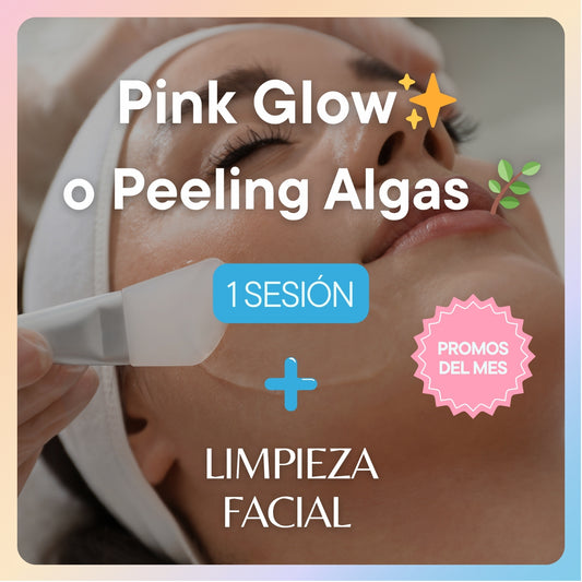 Promoción Peeling de Algas o Pink Flow + Limpieza Facial Profunda Gold