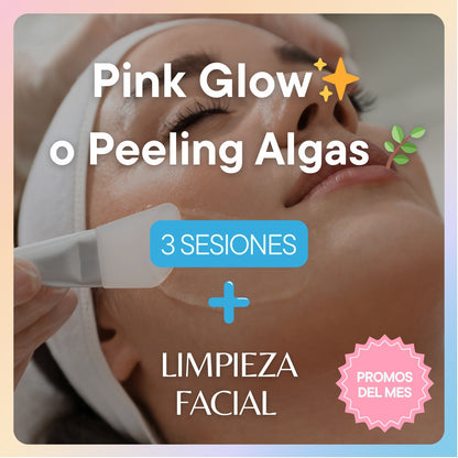 Promoción Peeling de Algas o Pink Flow + Limpieza Facial Profunda Gold