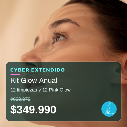 Kit Glow Anual: 12 limpiezas y 12 Pink Glow, Cyber extendido $349.990