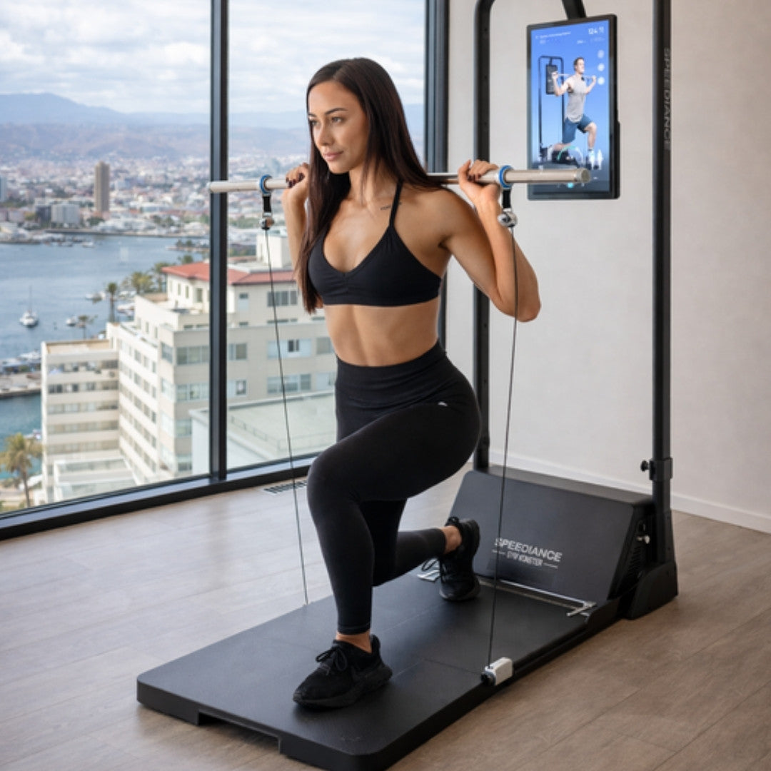 Entrenamiento de fuerza en la Speediance Gym Monster