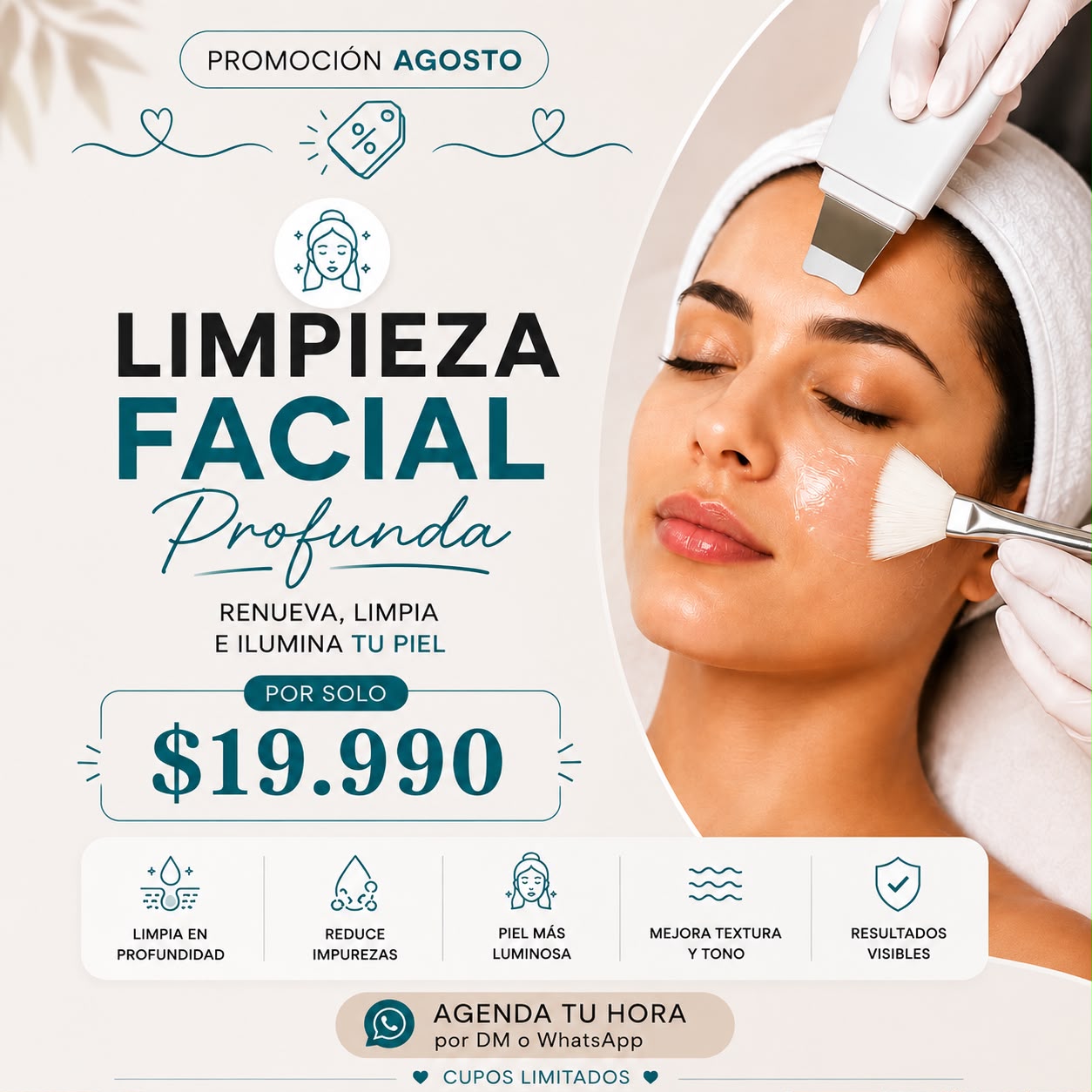 Promoción agosto: limpieza facial profunda por $19.990 en Clínica Alfara Estética Antofagasta